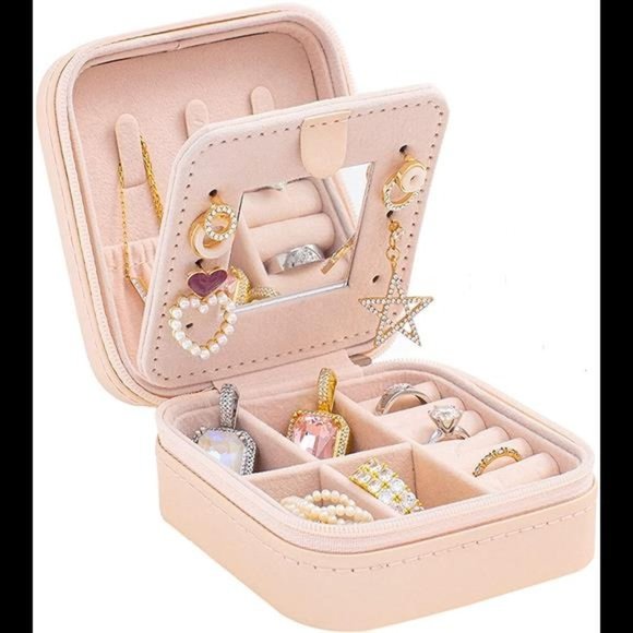 Jewelry - Travel jewelry case Travel jewelry box Travel Jewelry Organizer Small Jewelry